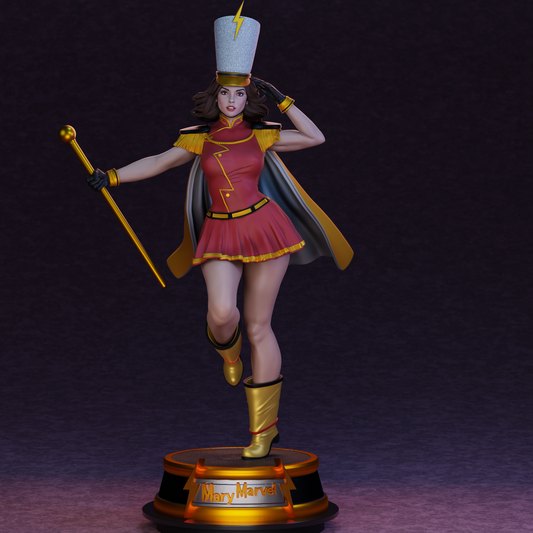 3887 Mary Shazam - DC Bombshells - STL 3D Print Files