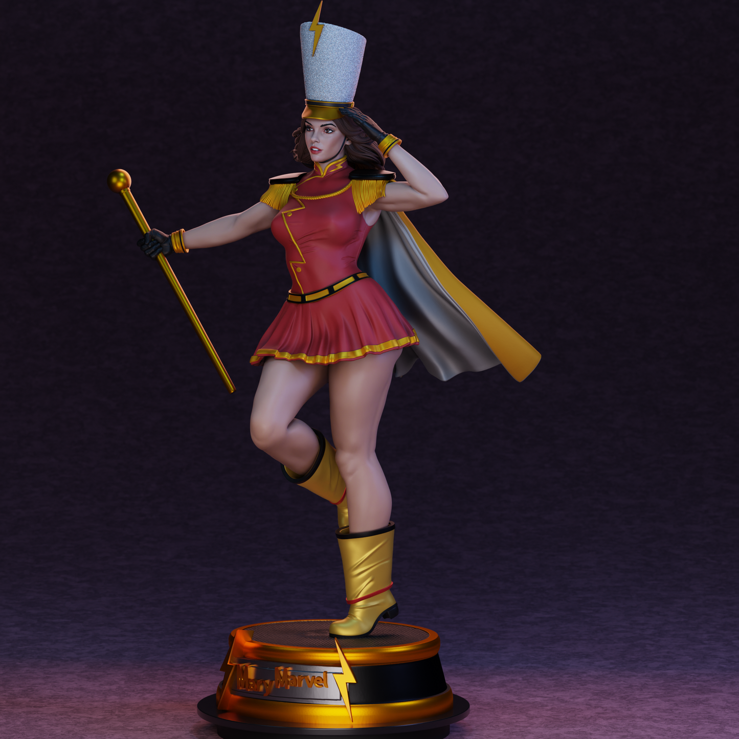 3887 Mary Shazam - DC Bombshells - STL 3D Print Files