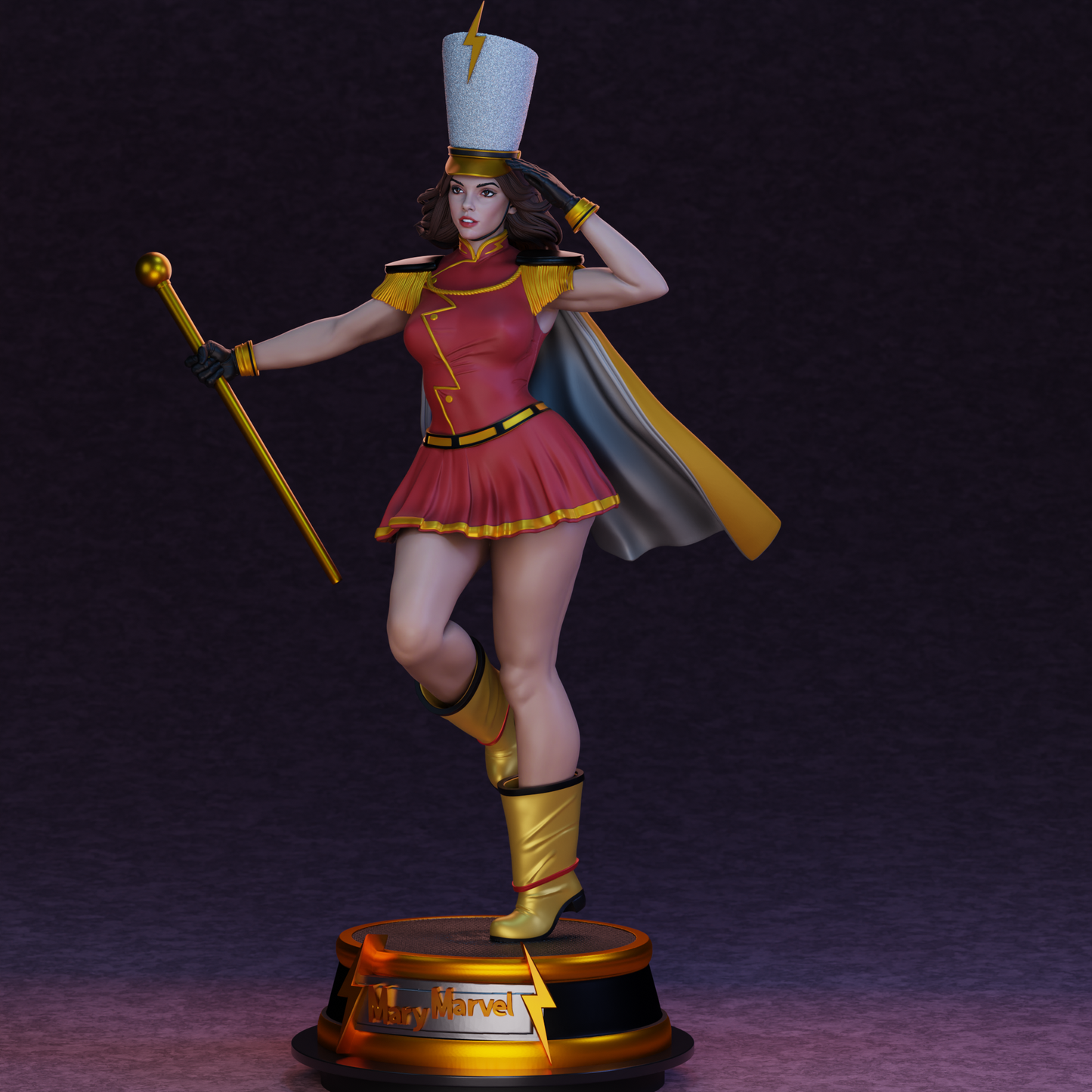 3887 Mary Shazam - DC Bombshells - STL 3D Print Files