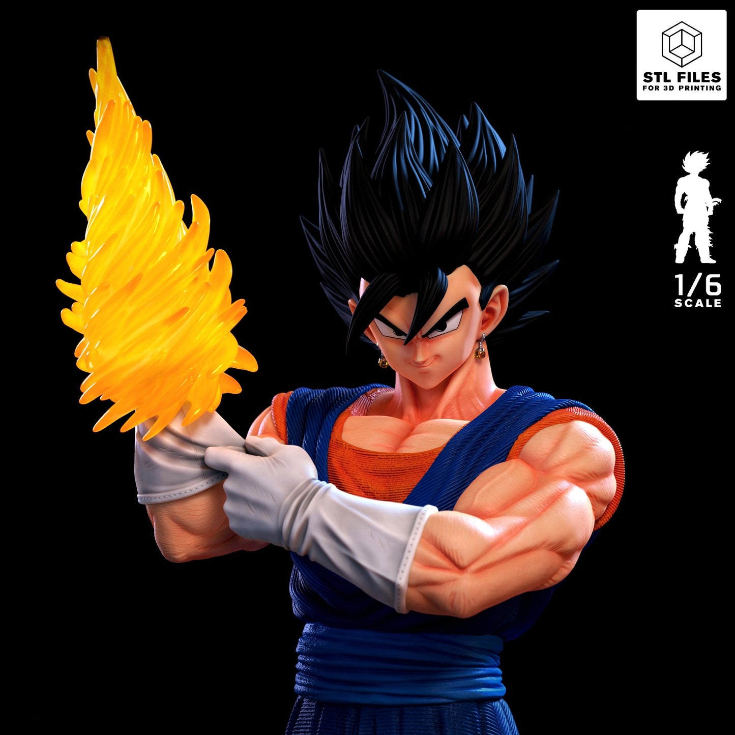 3146 Vegito Super Saiyan Blue - Dragon Ball - STL 3D Print Files