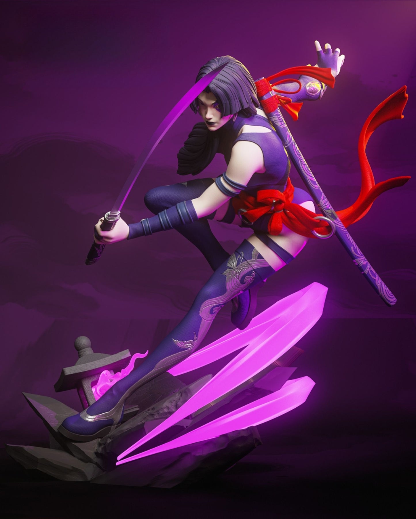 4118 Psylocke - Marvel Rivals - STL 3D Print Files