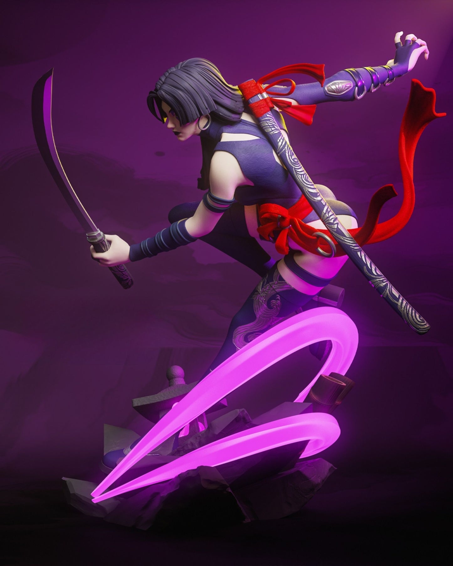 4118 Psylocke - Marvel Rivals - STL 3D Print Files