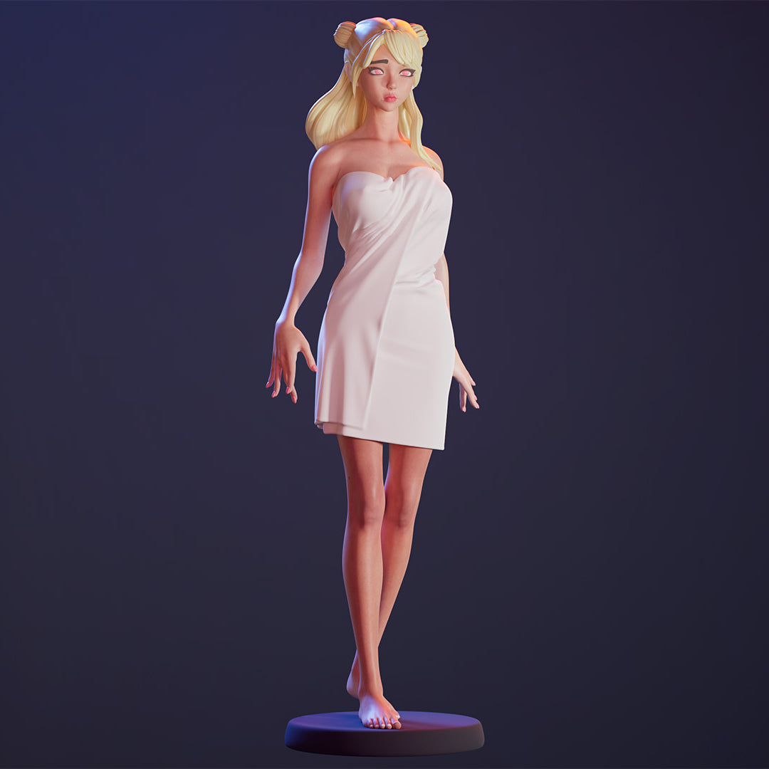 3769 FIVE Cute Girls NSFW In Towels - STL 3D Print Files