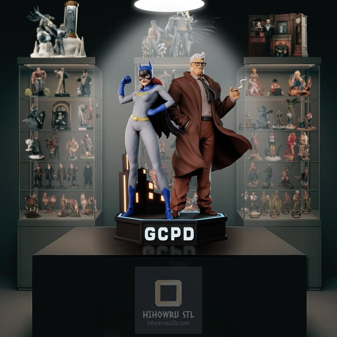 4335 Jim Gordon AND Batgirl - DC Comics - STL 3D Print Files