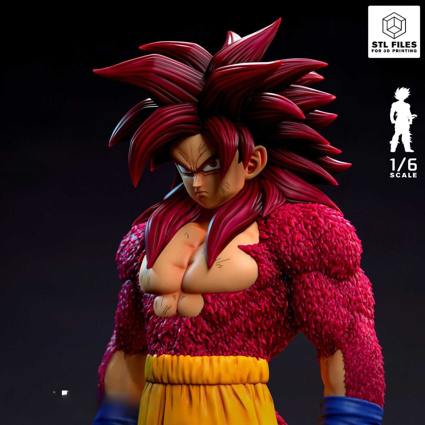 3751 Goku Super Saiyan 4 - Dragon Ball Daima - STL 3D Print Files