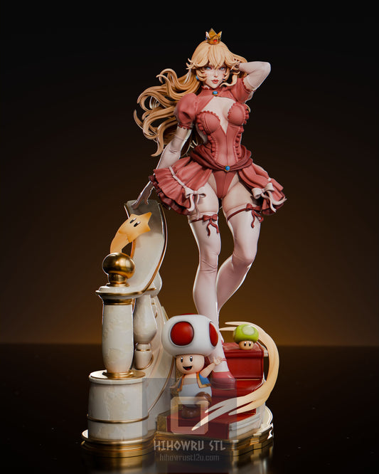 4796 Princes Peach - Super Mario Bros - STL 3D Print Files