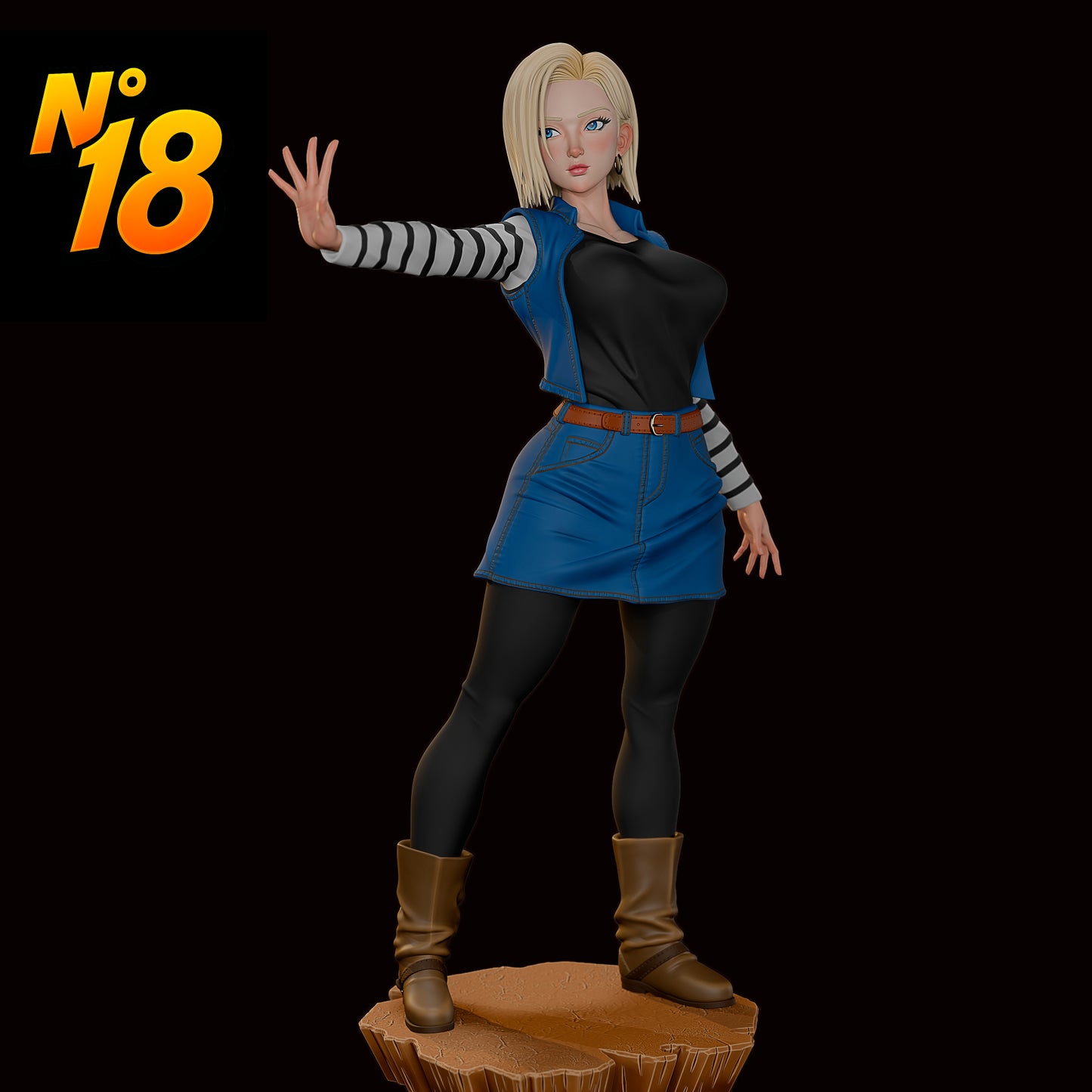3763 Android 18 NSFW - Dragon Ball - STL 3D Print Files