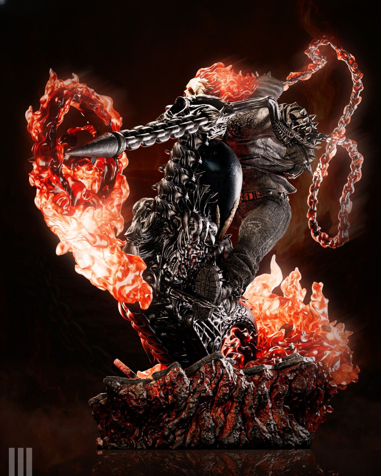 4282 Ghost Rider - Marvel Comics - STL 3D Print Files