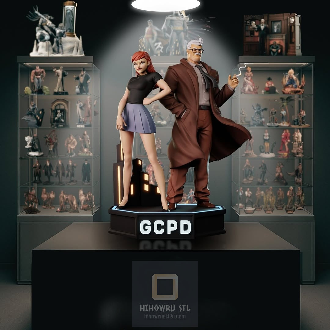4335 Jim Gordon AND Batgirl - DC Comics - STL 3D Print Files