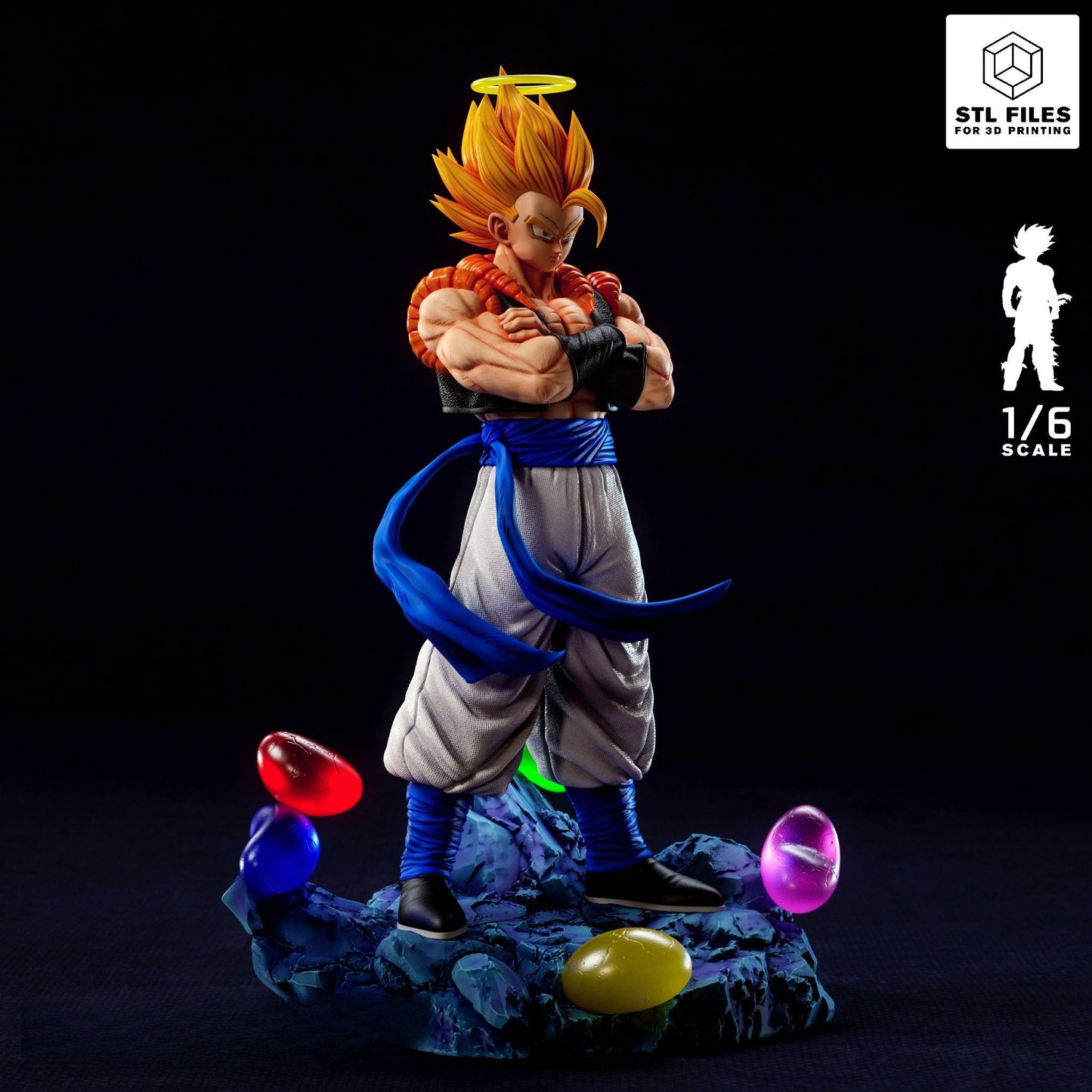 4136 Gogeta - Super Saiyan 2 - STL 3D Print Files