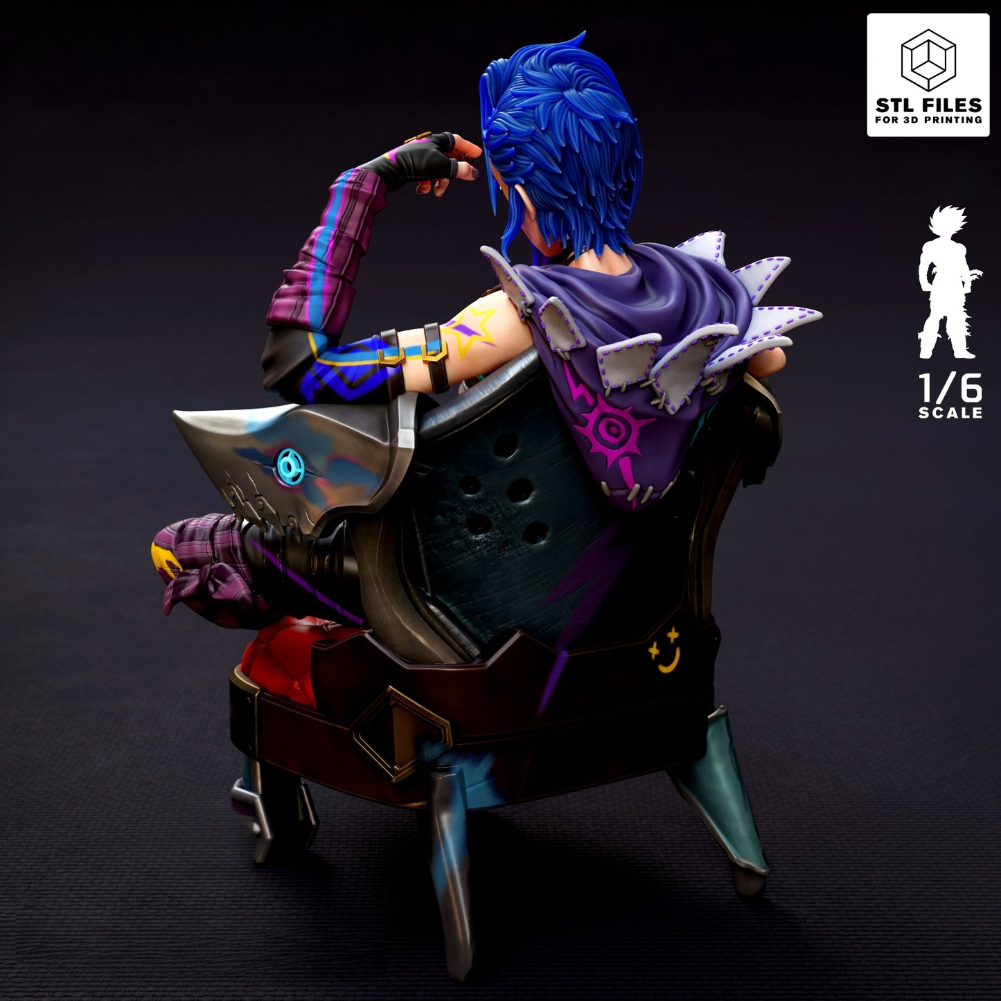 3475 Jinx - League of Legends - STL 3D Print Files