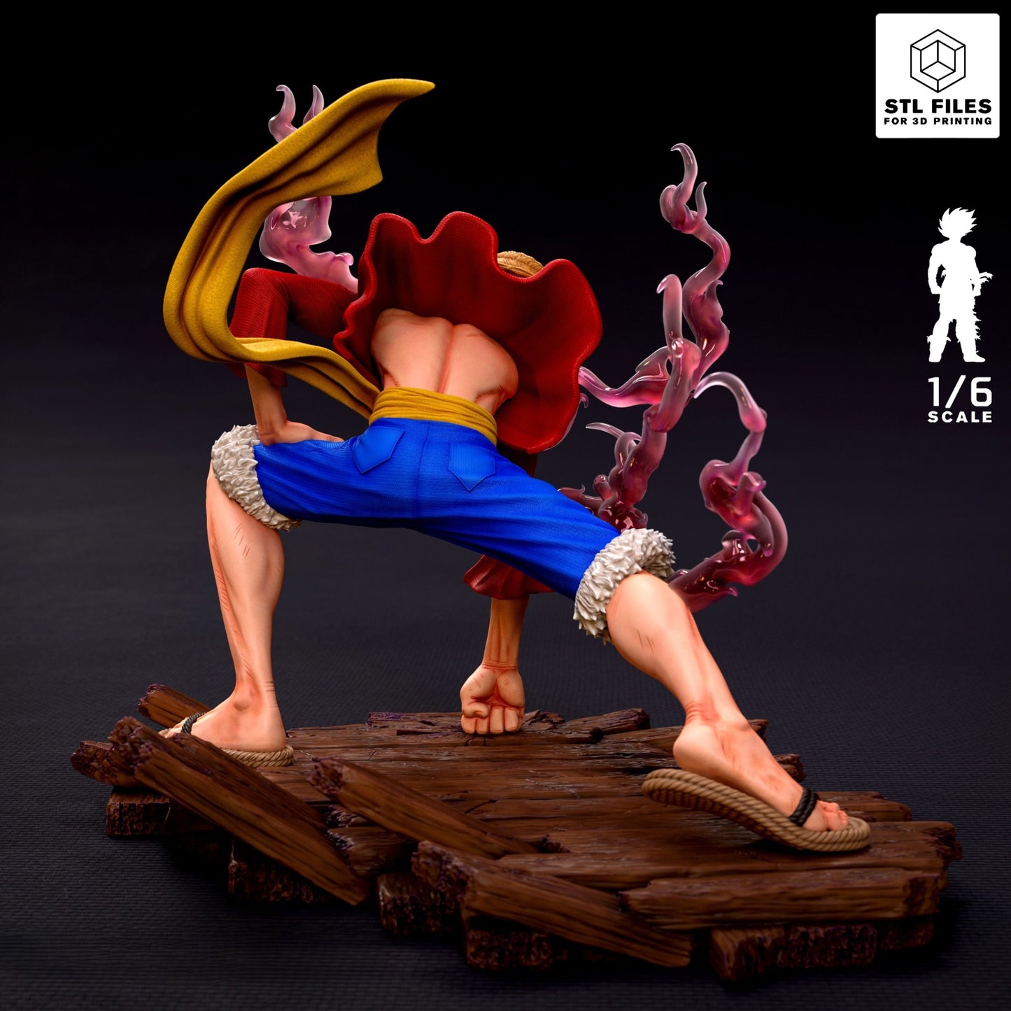 3611 Monkey D. Luffy Gear 2 - One Piece - STL 3D Print Files