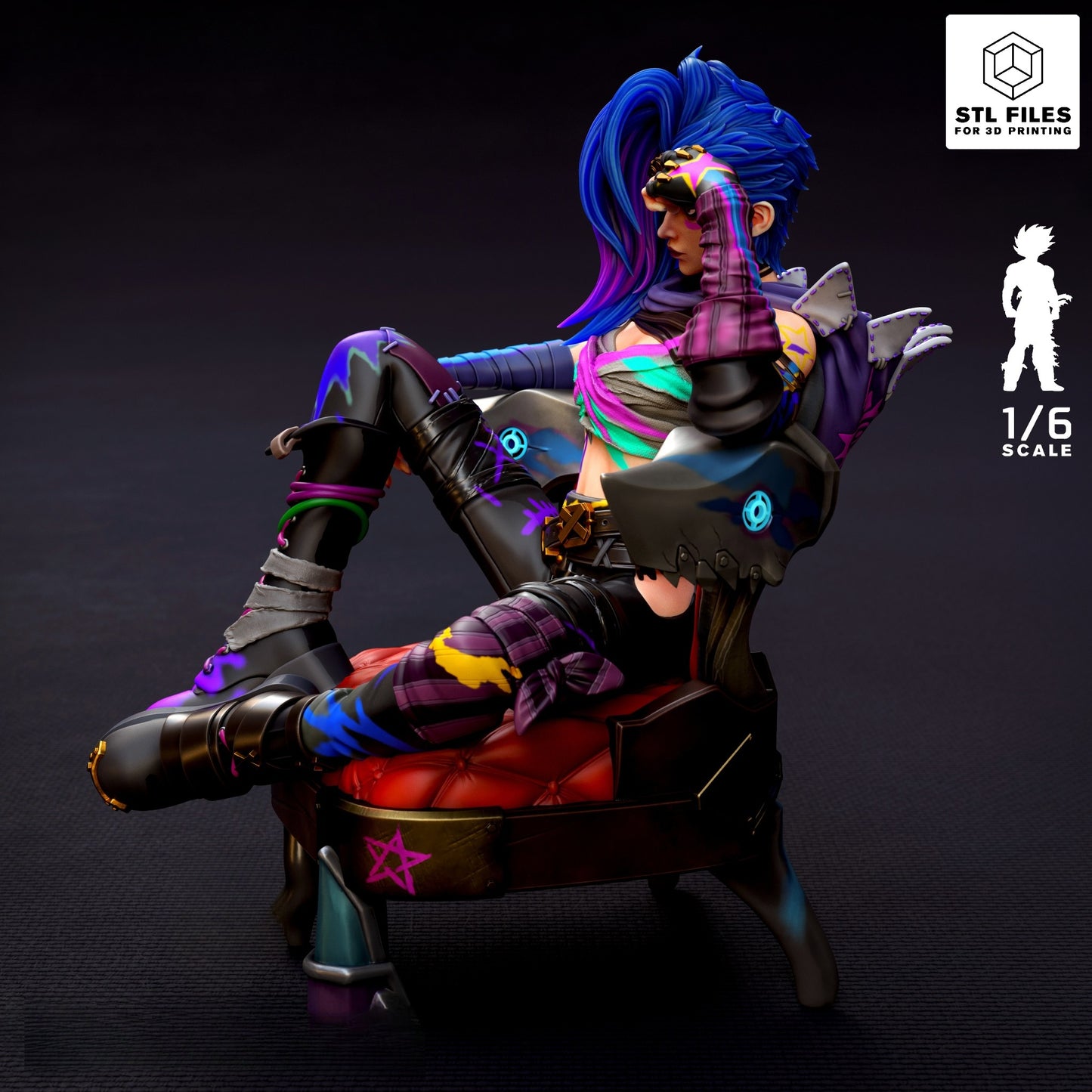 3475 Jinx - League of Legends - STL 3D Print Files