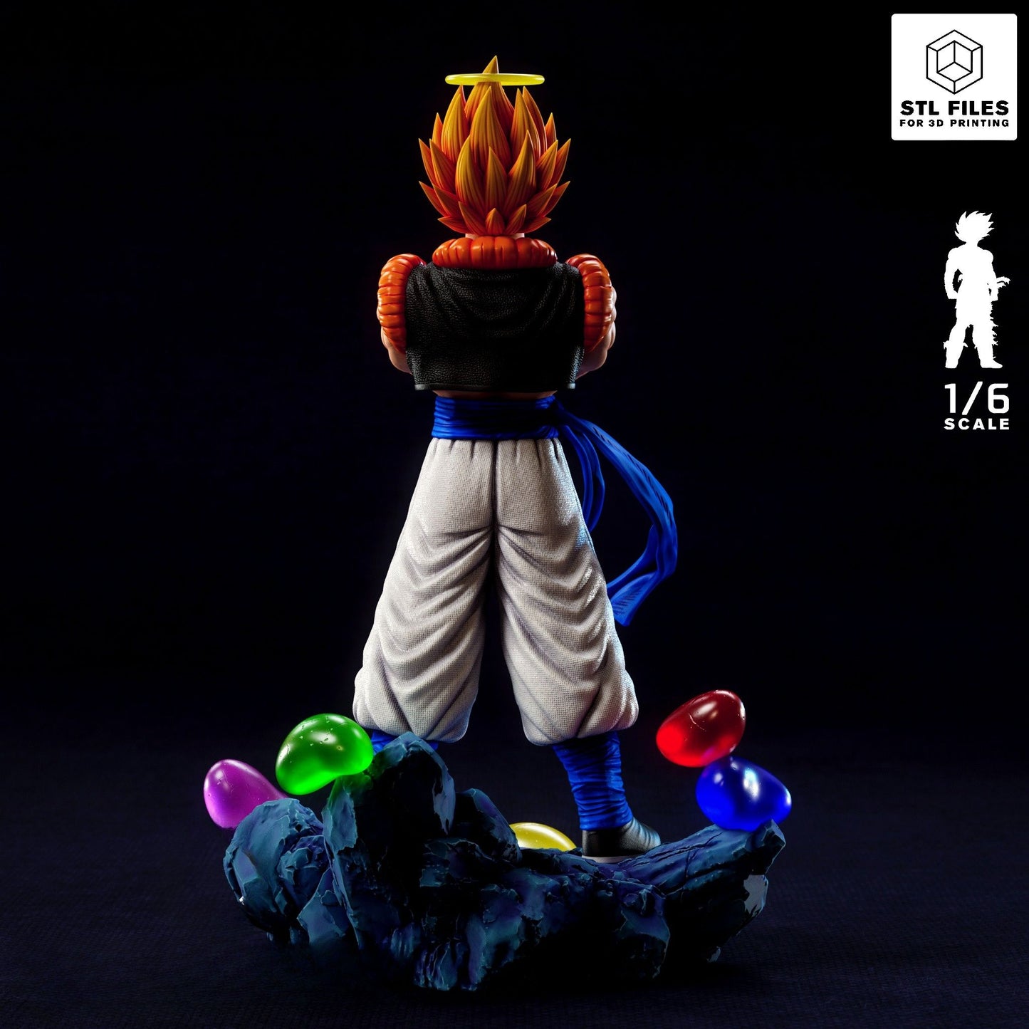 4136 Gogeta - Super Saiyan 2 - STL 3D Print Files