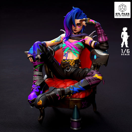 3475 Jinx - League of Legends - STL 3D Print Files
