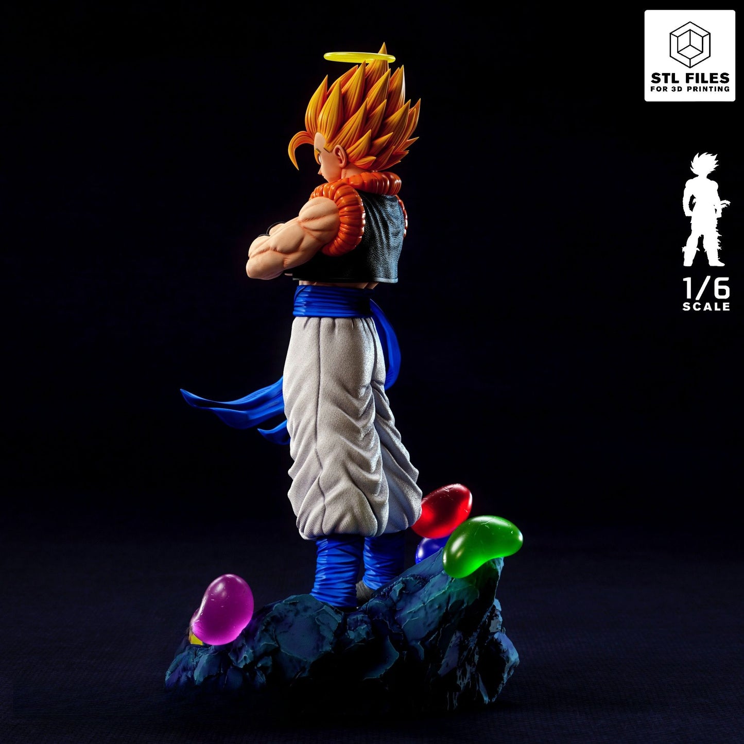 4136 Gogeta - Super Saiyan 2 - STL 3D Print Files