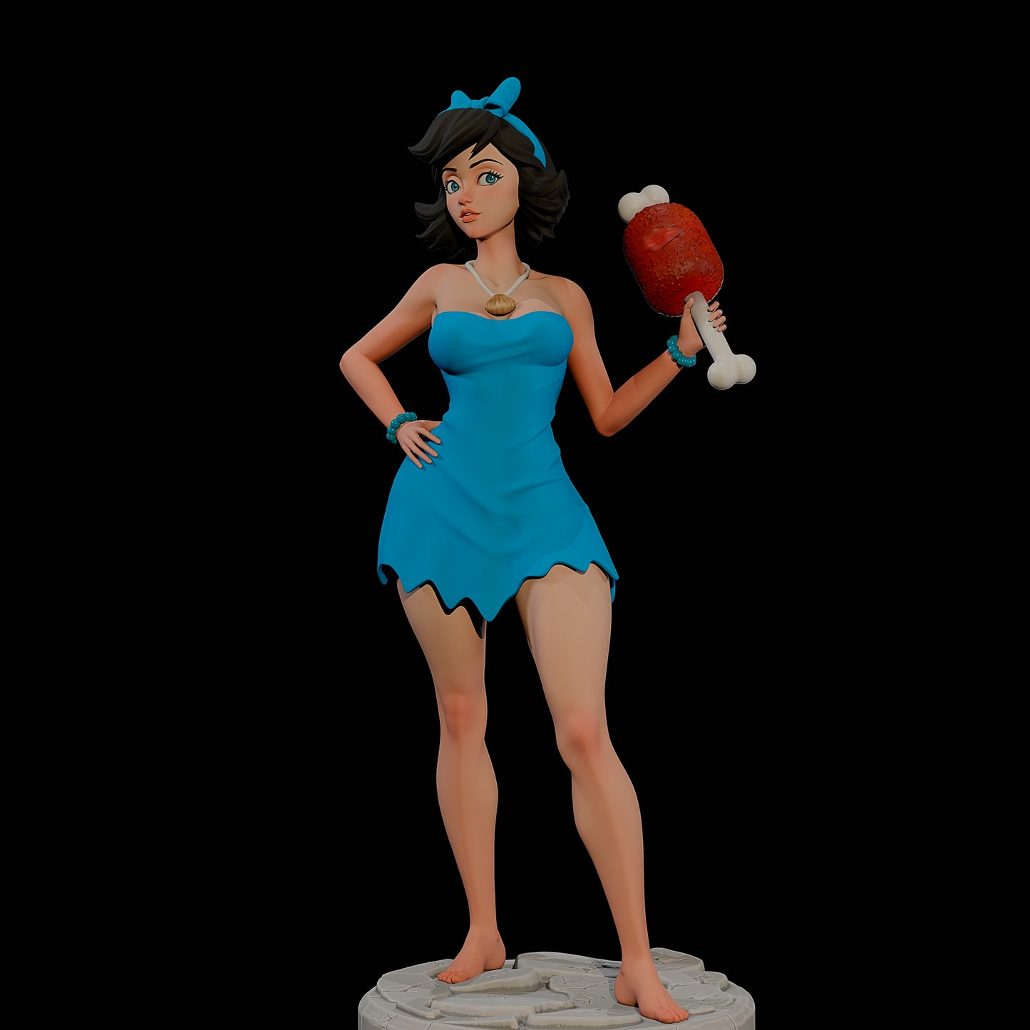 4058 Betty Rubble NSFW - The Flintstones - STL 3D Print Files