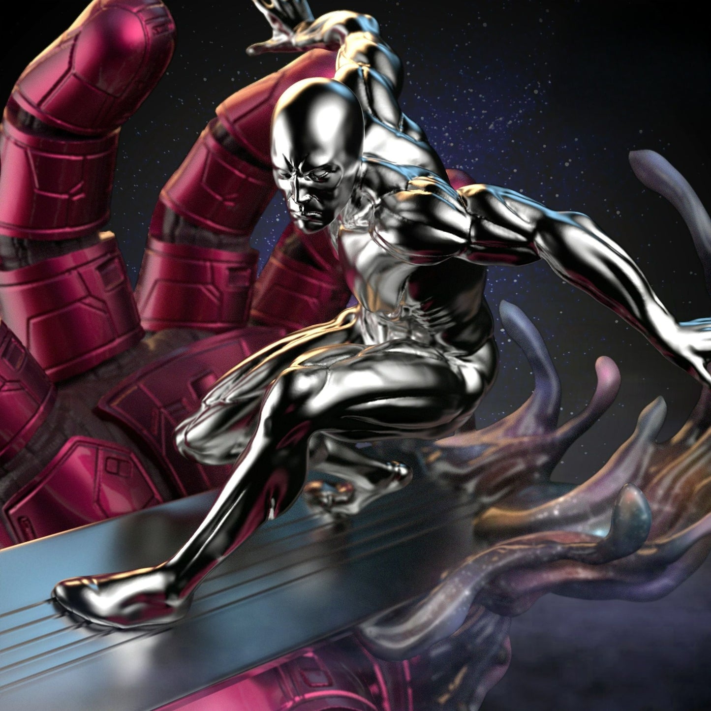 3195 Silver Surfer - Marvel Comics - STL 3D Print Files
