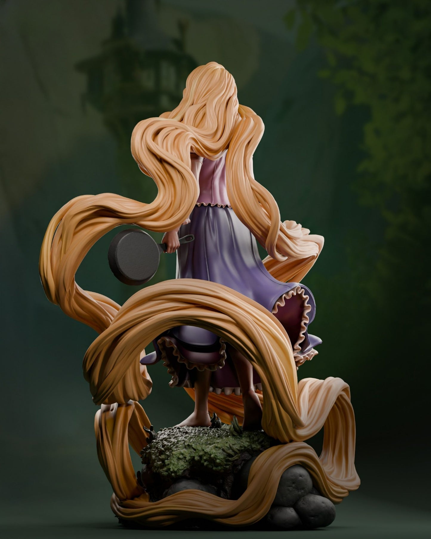 3724 Rapunzel - Disney - STL 3D Print Files