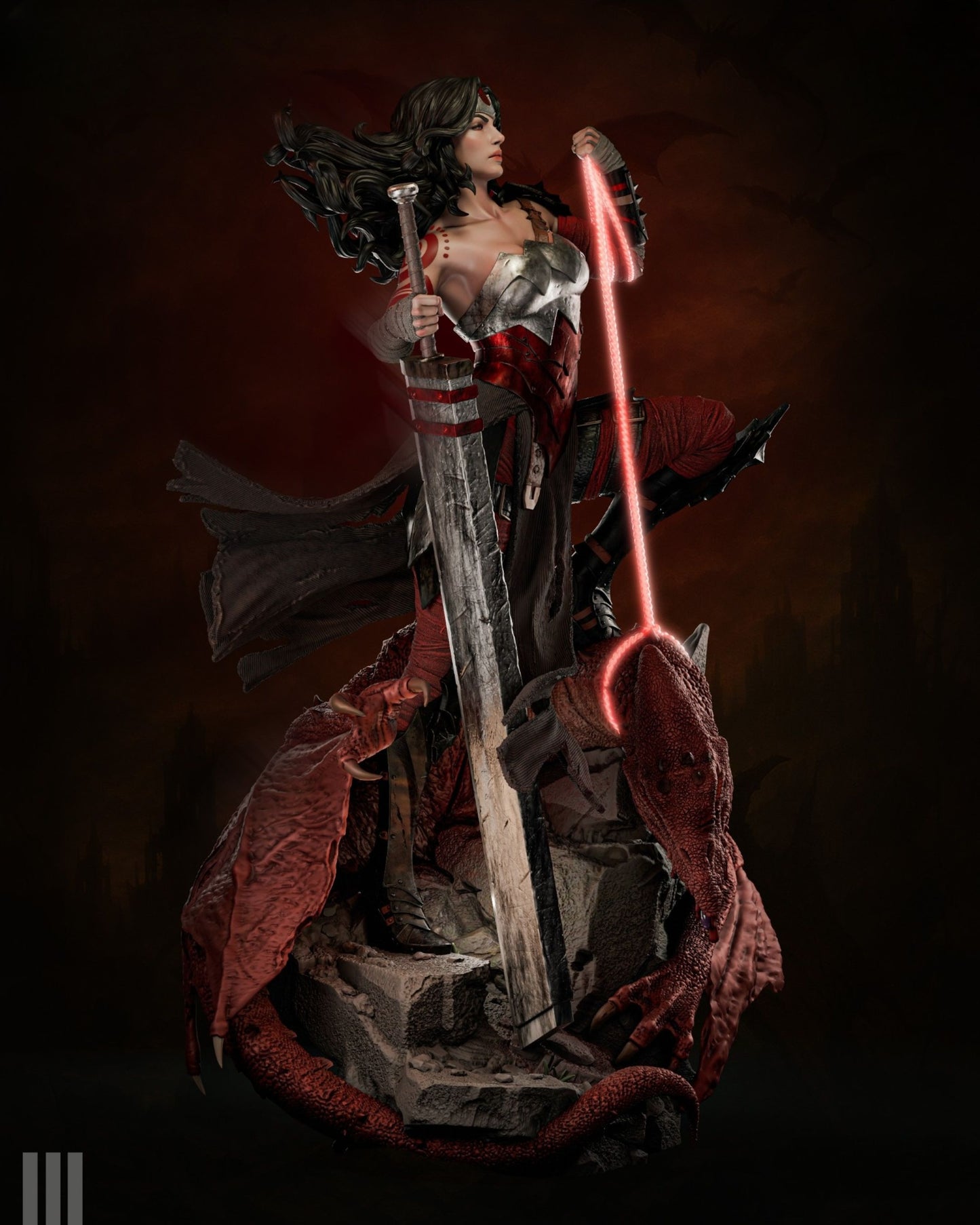 3840 Wonder Woman - DC Comics - STL 3D Print Files