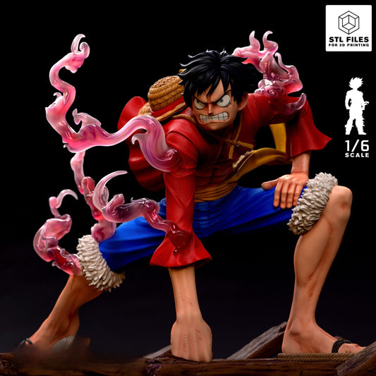 3611 Monkey D. Luffy Gear 2 - One Piece - STL 3D Print Files