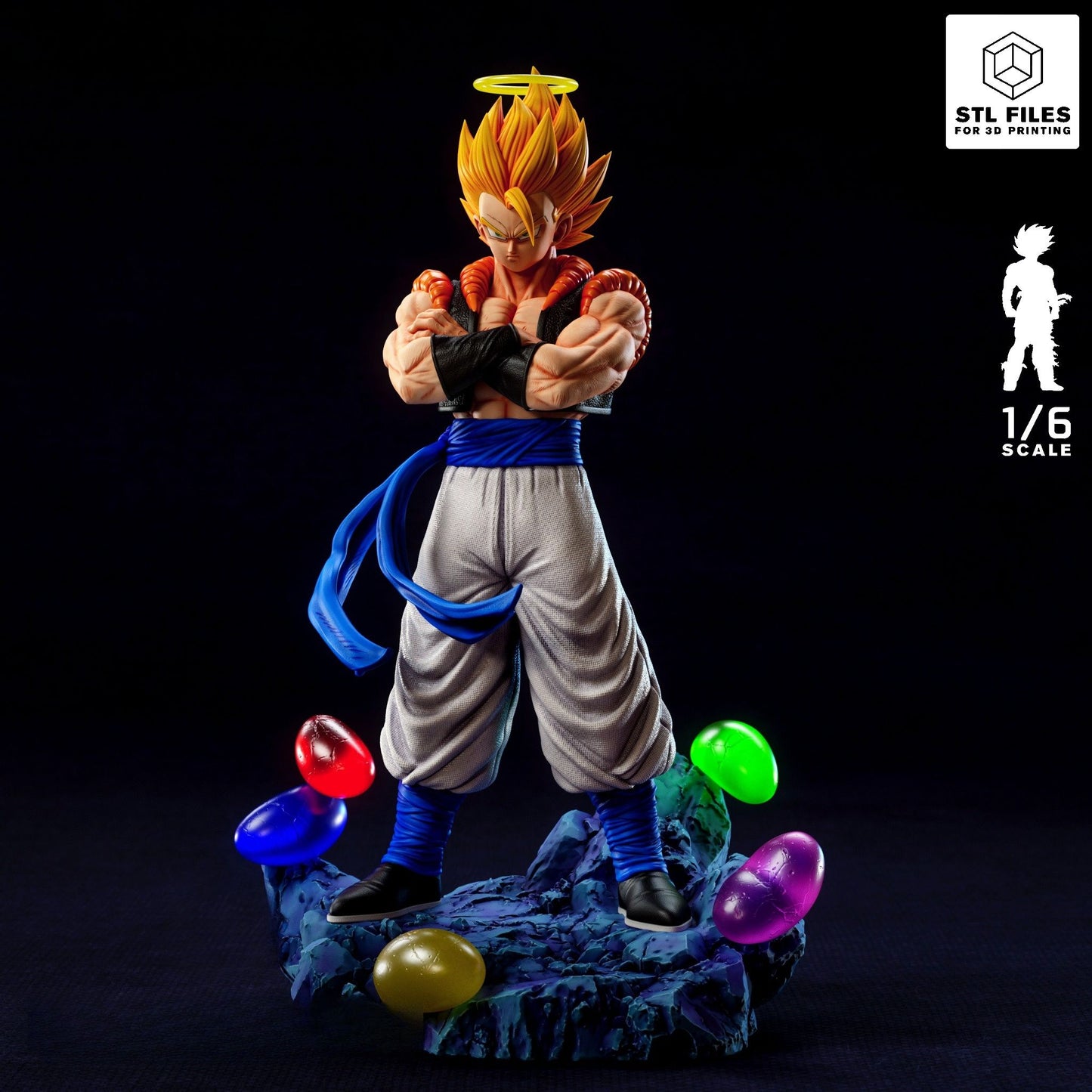 4136 Gogeta - Super Saiyan 2 - STL 3D Print Files