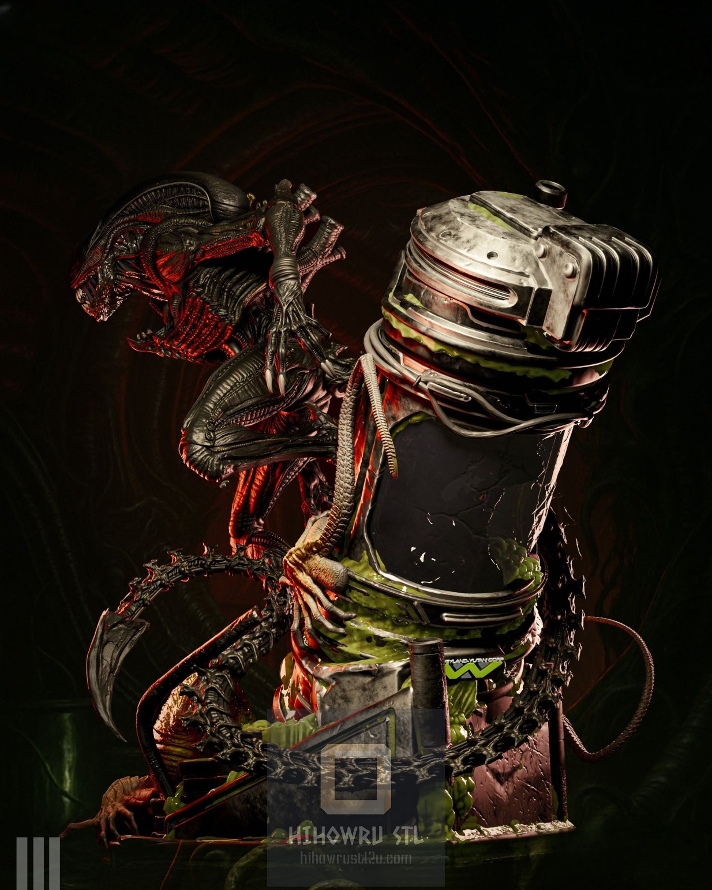 4438 Xenomorph - Alien - STL 3D Print Files