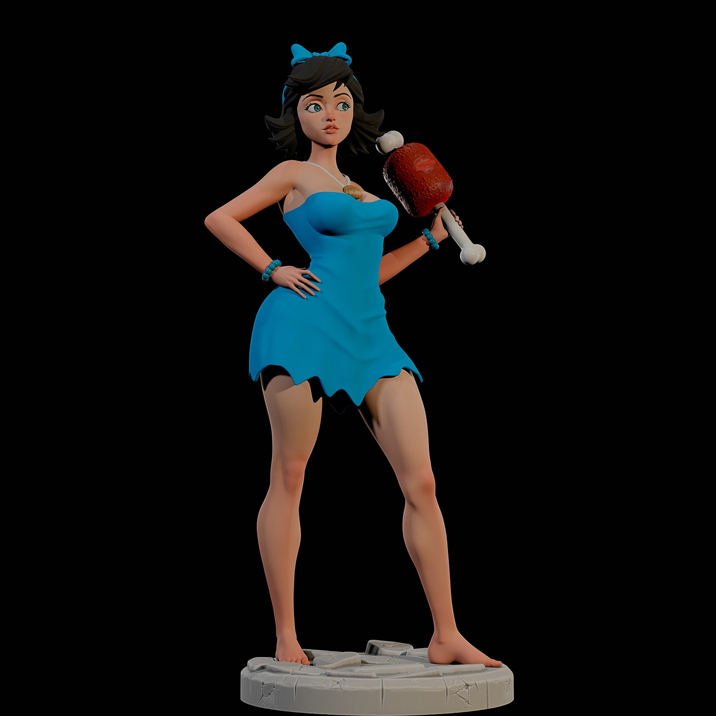 4058 Betty Rubble NSFW - The Flintstones - STL 3D Print Files