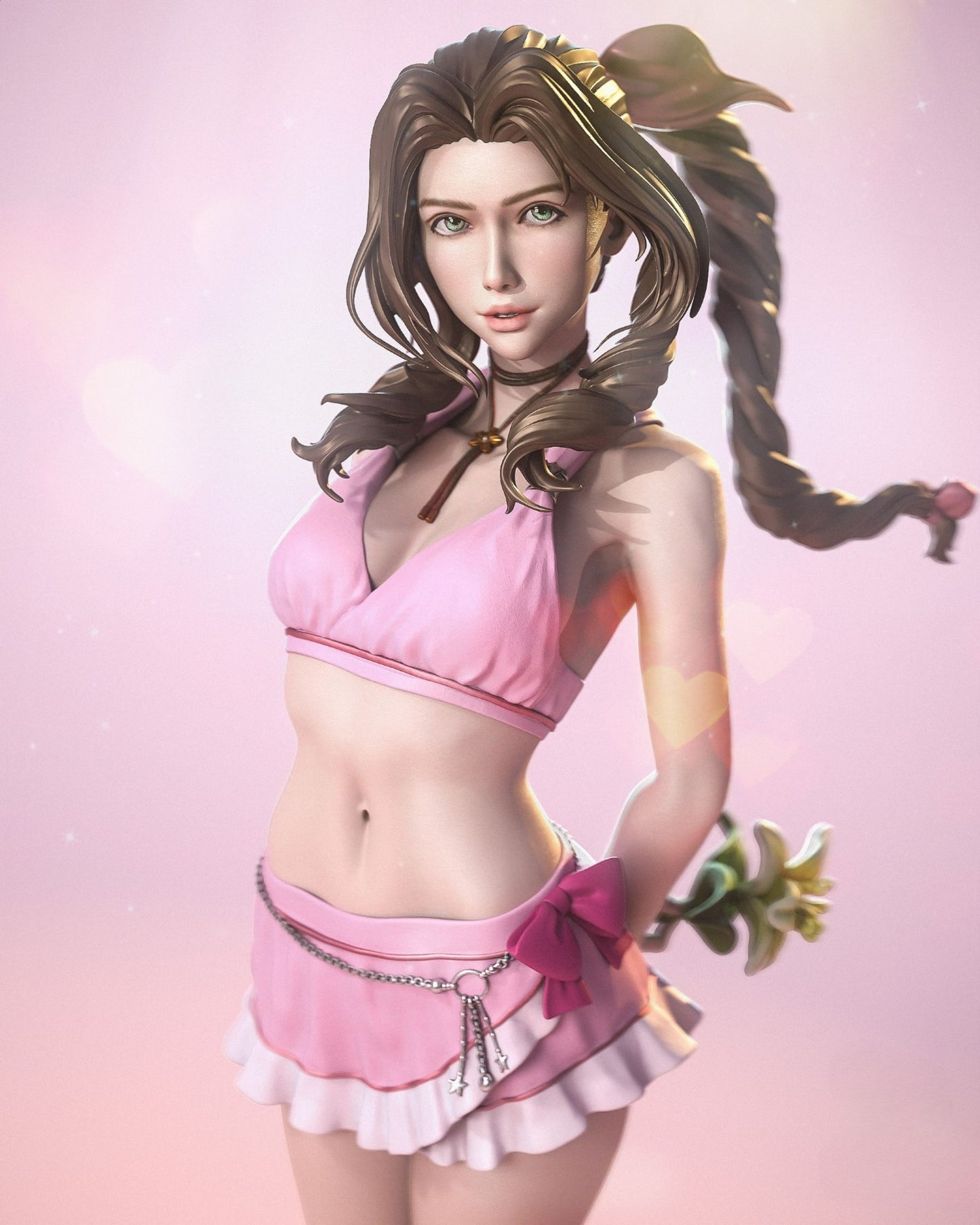 3818 Aerith Gainsborough - Final Fantasy - STL 3D Print Files
