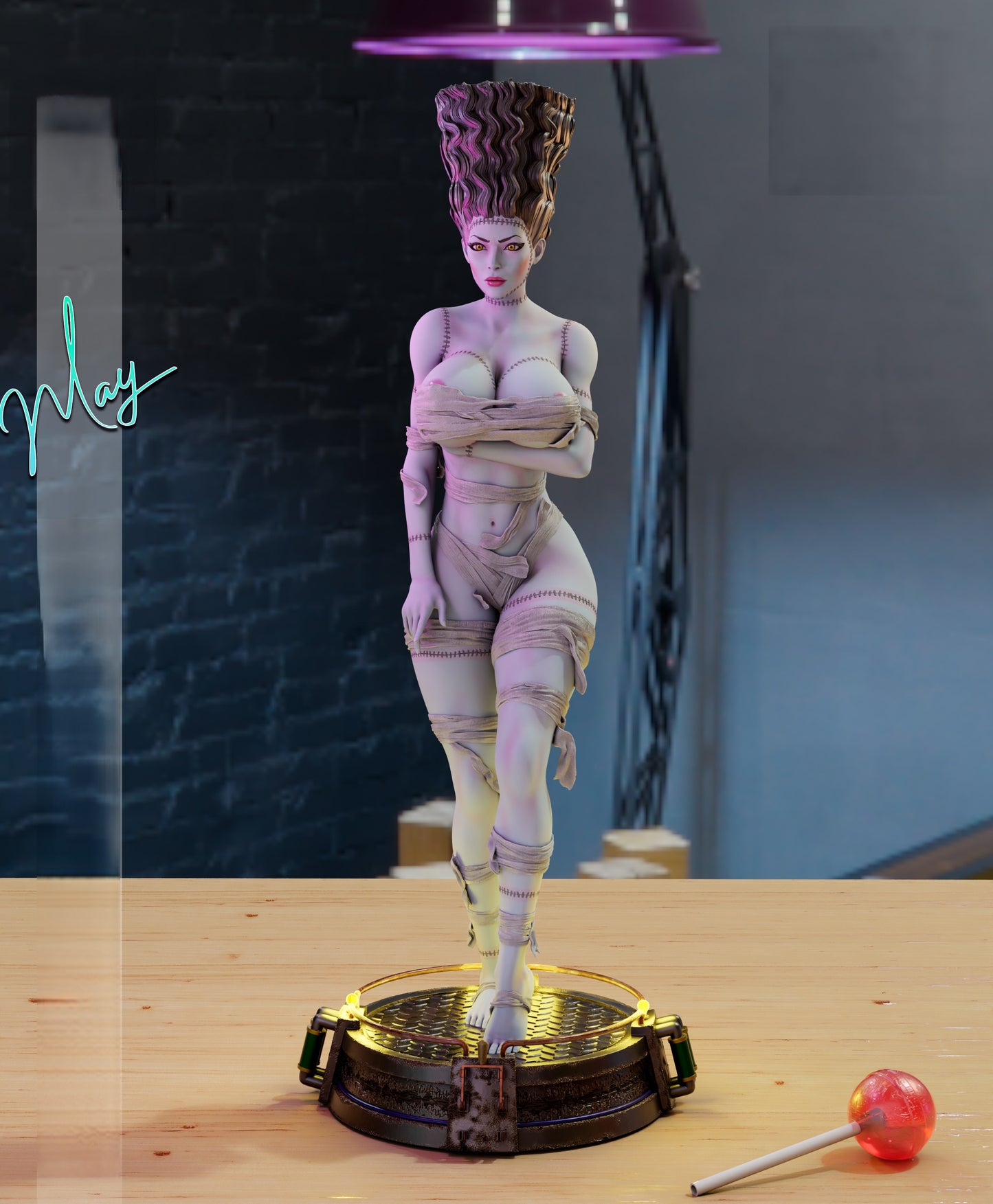2415 Bride of Frankenstein NSFW - STL 3D Print Files