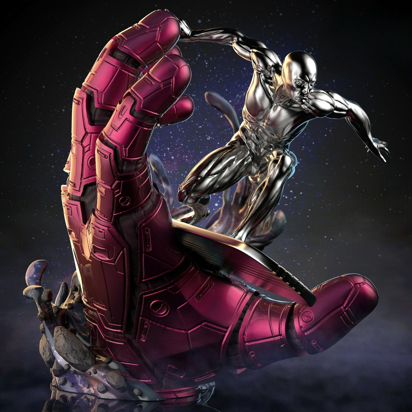 3195 Silver Surfer - Marvel Comics - STL 3D Print Files