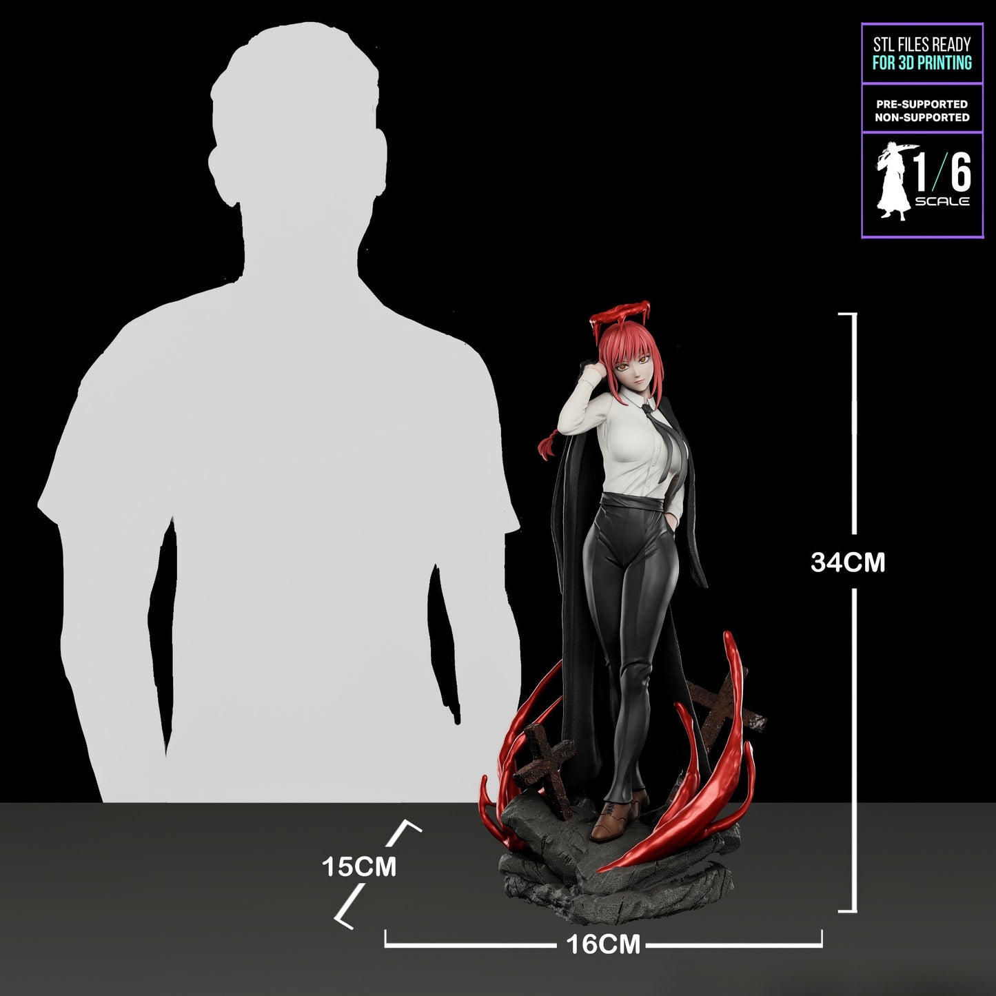 3479 Makima - Chainsaw Man - STL 3D Print Files