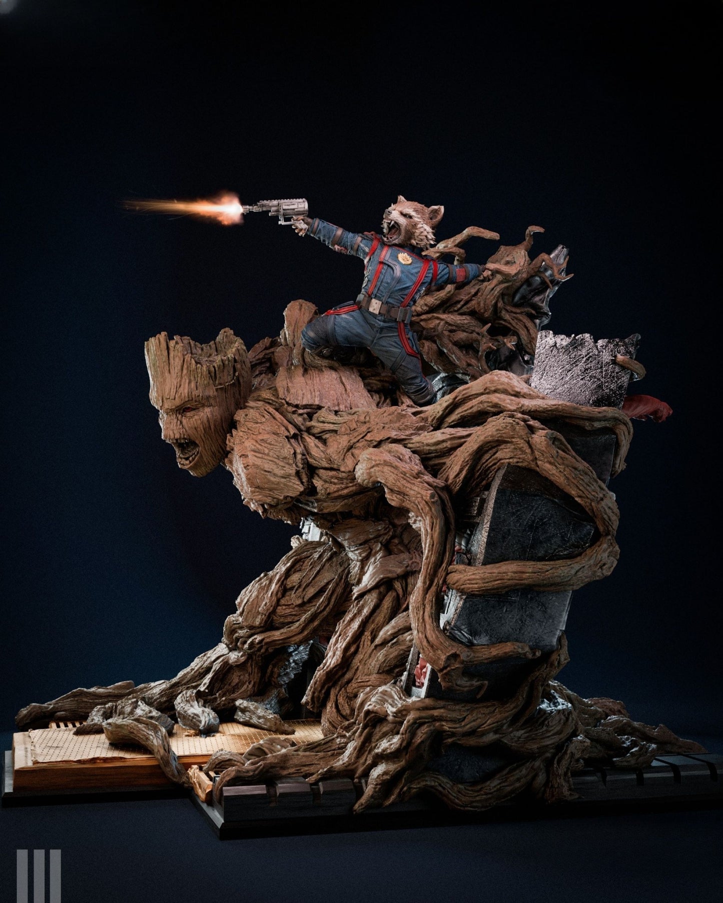 3845 Rocket and Groot - Guardians of the Galaxy - STL 3D Print Files