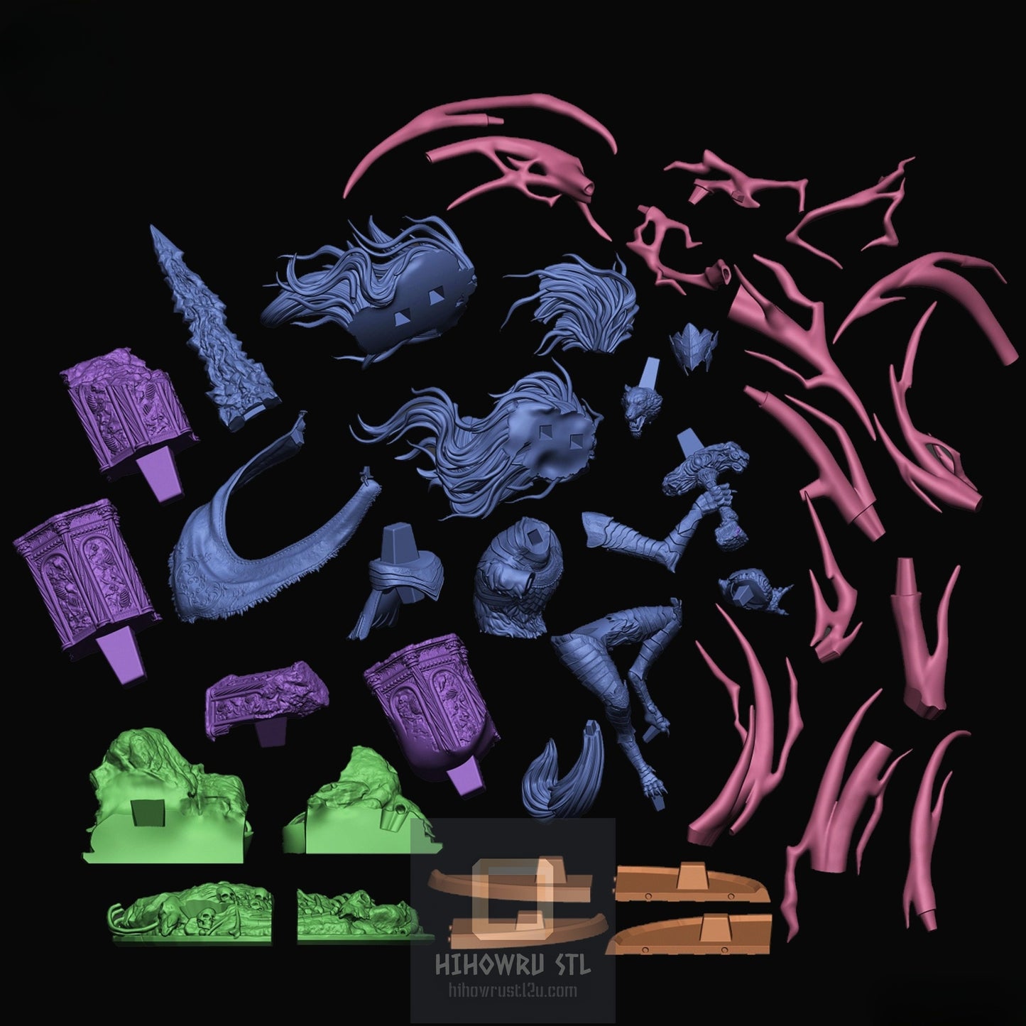 4577 Maliketh - Elden Ring - STL 3D Print Files