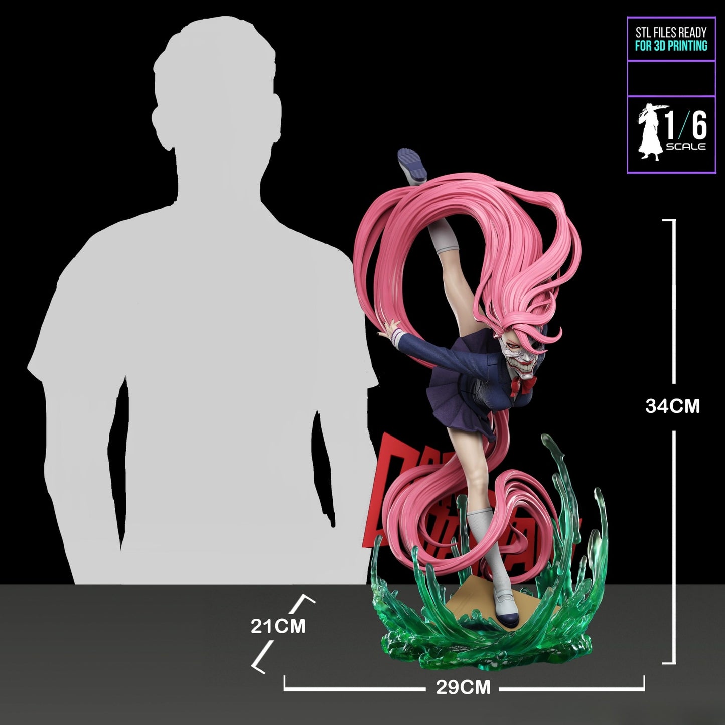 3996 Aira Shiratori - Dandadan - STL 3D Print Files
