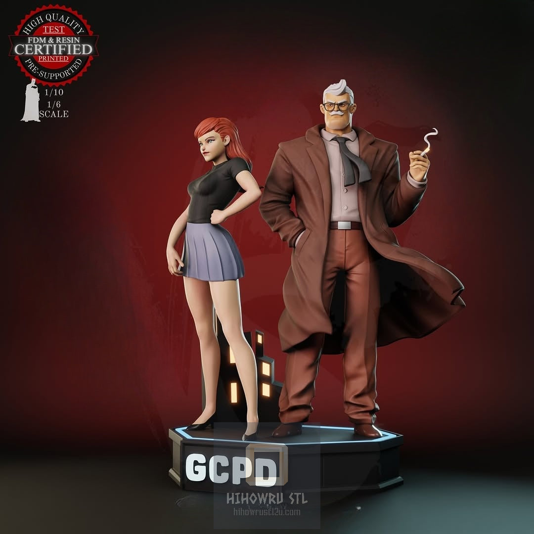 4335 Jim Gordon AND Batgirl - DC Comics - STL 3D Print Files