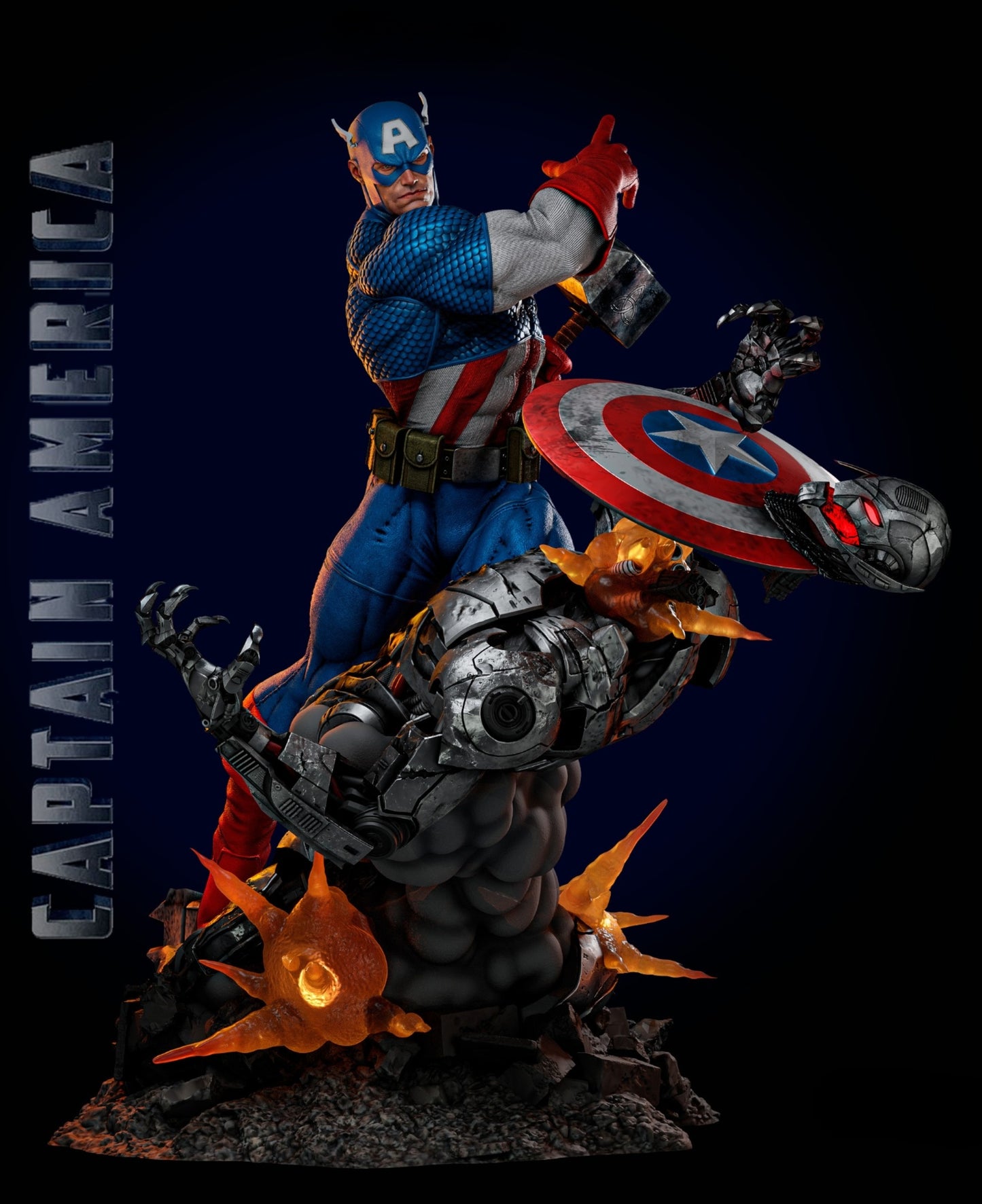 2898 Captain America - Marvel Comics - STL 3D Print Files