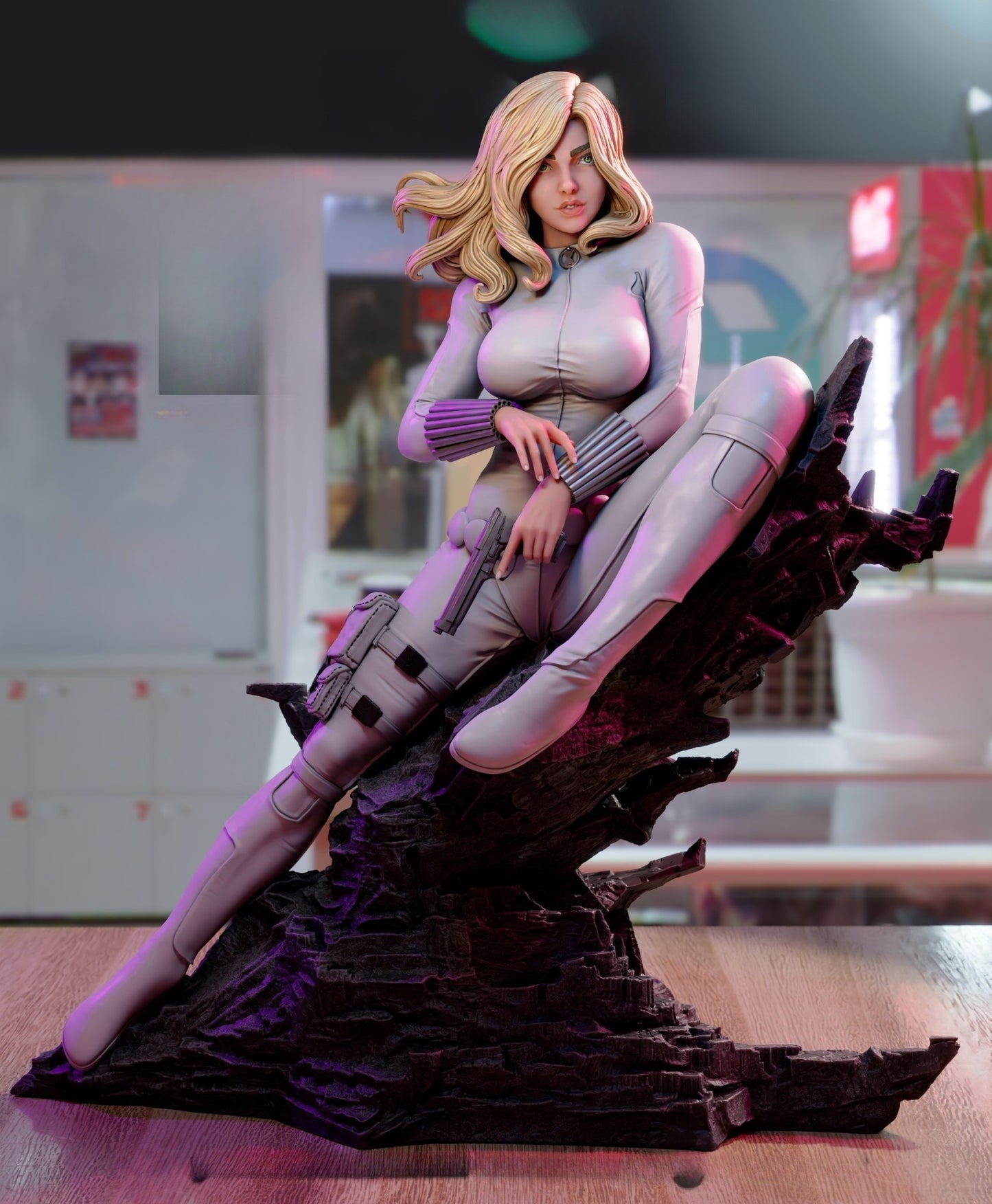 3463 Black Widow Comic - STL 3D Print Files