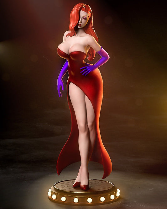 3874 Jessica Rabbit - STL 3D Print Files