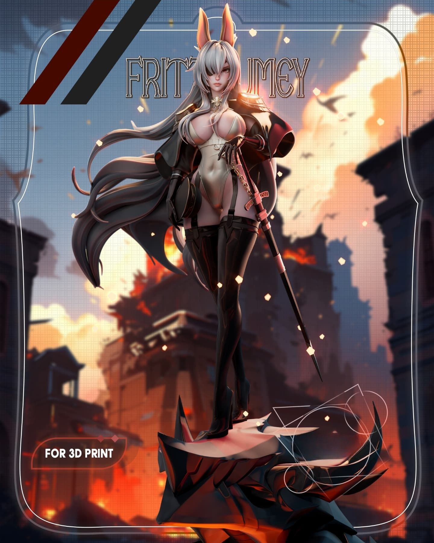 3932 Fritz Rumey - Azur Lane - STL 3D Print Files