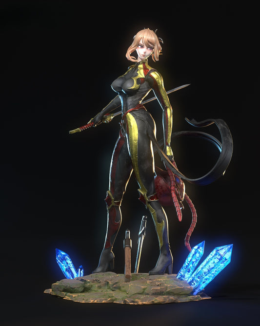 3962 Cha Hae-In - Solo Leveling - STL 3D Print Files