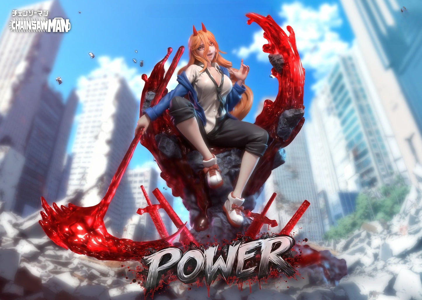 3980 Power NSFW - Chainsaw Man - STL 3D Print Files