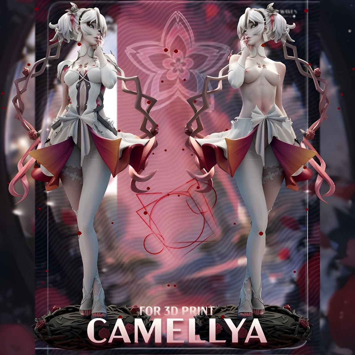 4018 Camellya NSFW - Wuthering Waves - STL 3D Print Files