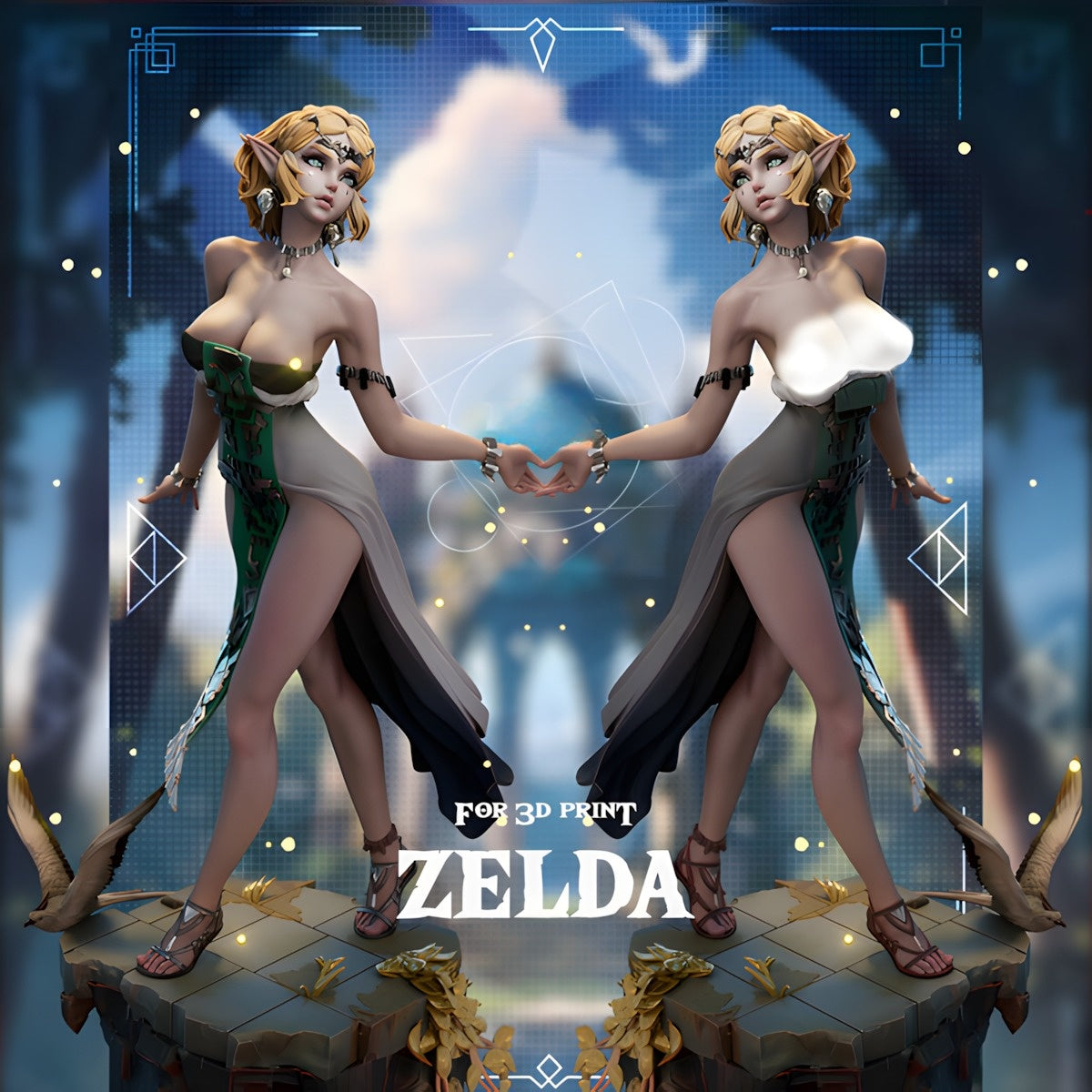 4051 Princess Zelda NSFW - The Legend of Zelda - STL 3D Print Files