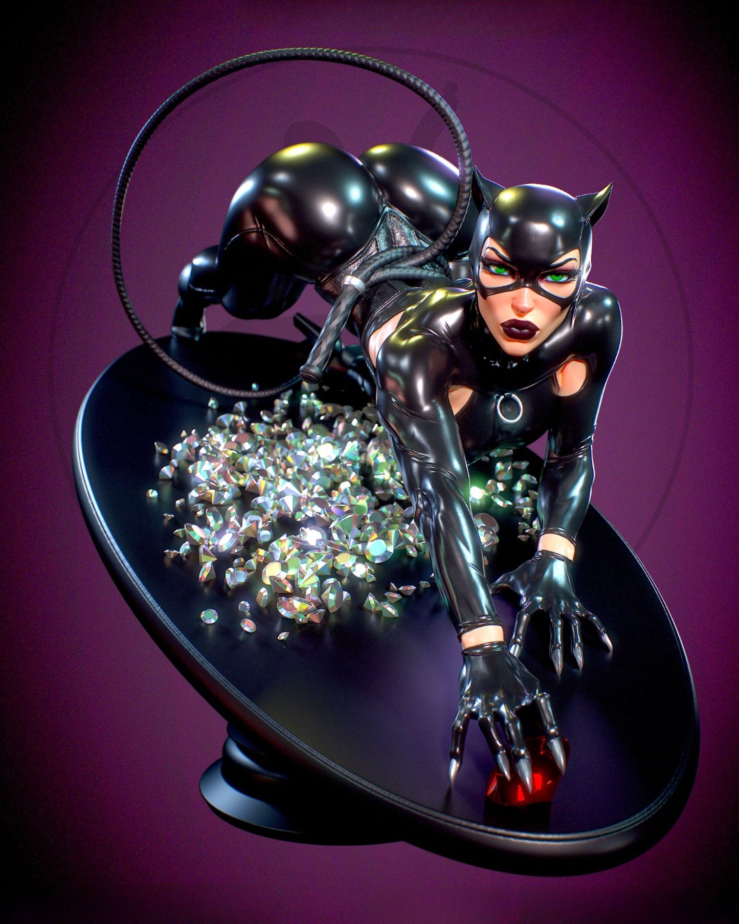 4112 Catwoman NSFW - DC COMICS - STL 3D Print Files