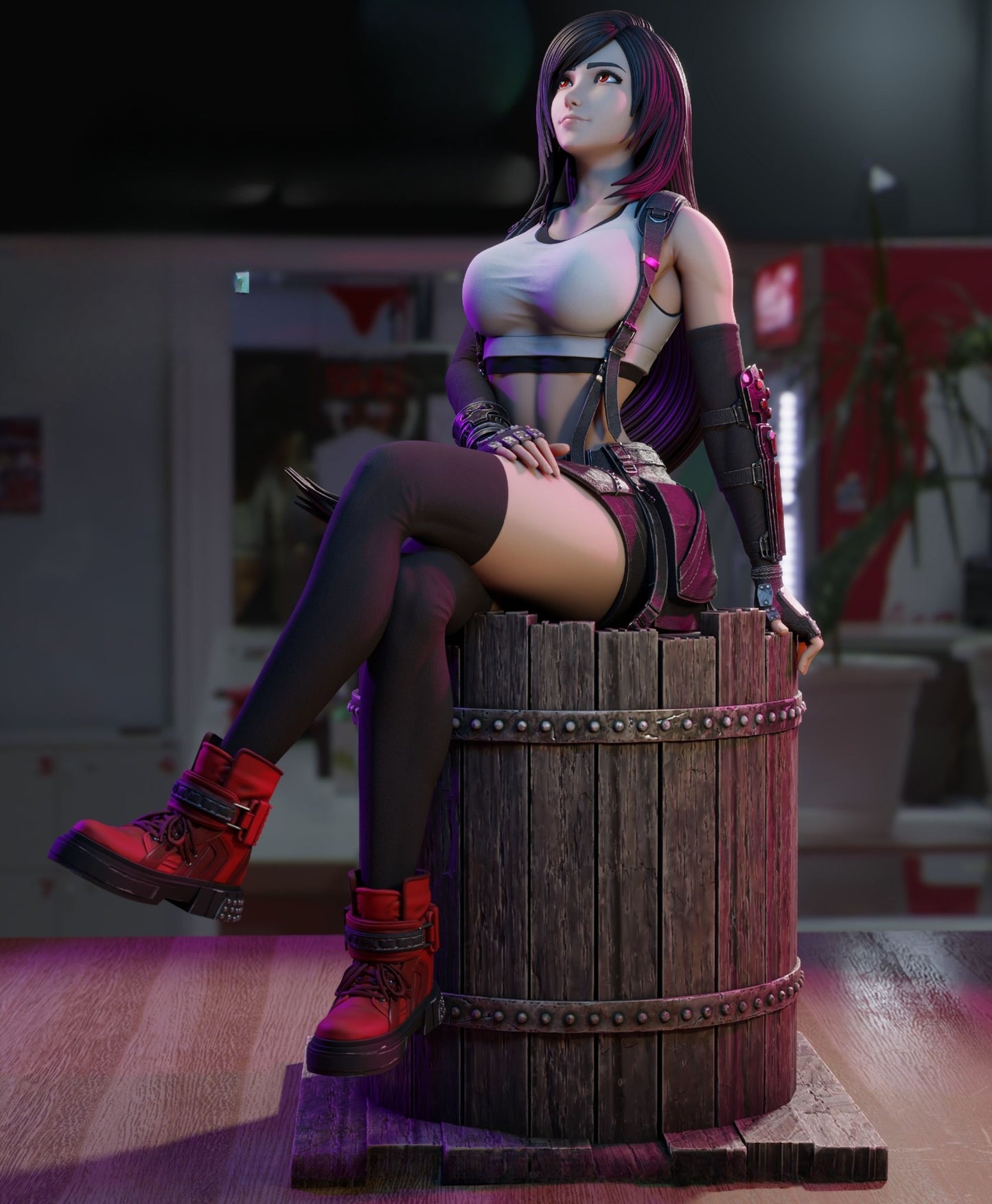4115 Tifa Lockhart NSFW - Final Fantasy - STL 3D Print Files