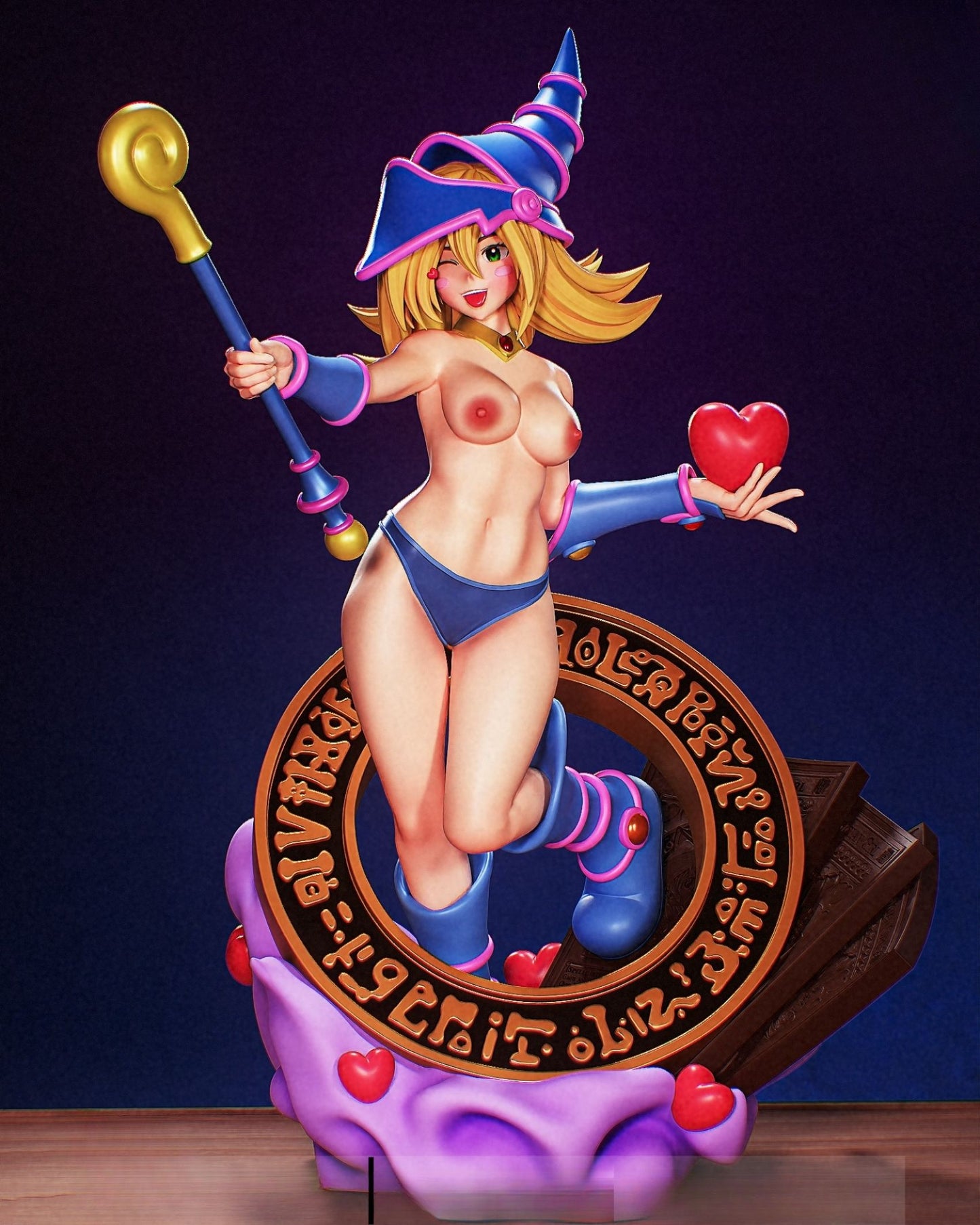 4179 Dark Magician Girl NSFW - Yu-Gi-Oh! - STL 3D Print Files