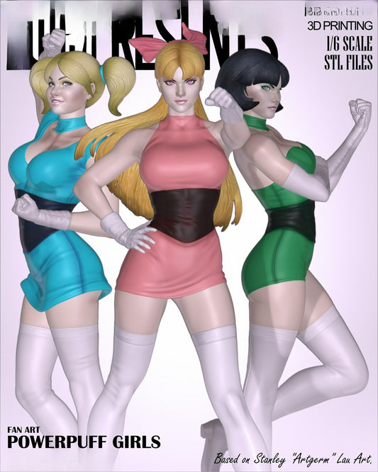3561 The Powerpuff Girls - STL 3D Print Files