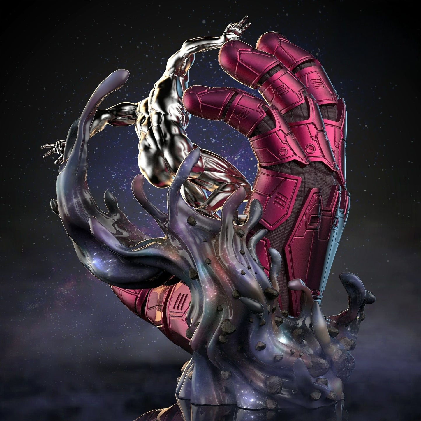 3195 Silver Surfer - Marvel Comics - STL 3D Print Files