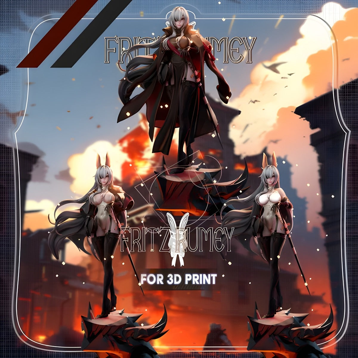 3932 Fritz Rumey - Azur Lane - STL 3D Print Files